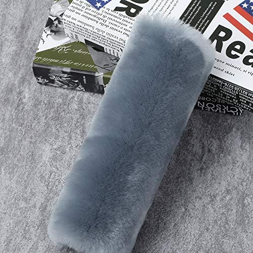 OGLAND 2 Pack Sheepskin Car Seat Belt Cover Pads | Wool Seatbelt Cushions - Image 4