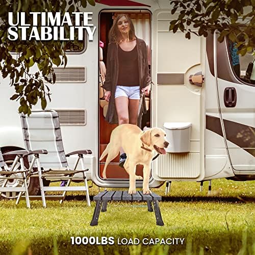 Marudina Adjustable RV Step Stool w/Cover, Large Platform - Image 6
