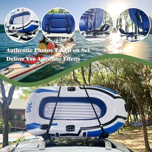 Kayak Roof Rack, Aluminum Kayak Carrier Folding J-Style Universal 4-in-1 - Image 3
