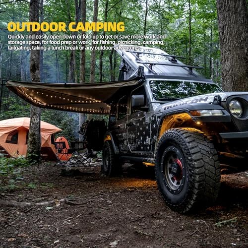X-Style Tailgate Table for Jeep Wrangler JK JL 2007-2026, US Flag Drop Down - Image 2