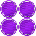 4PCS Bling Cup Holder Coaster, 2.75 Inch Auto Car Cup Holder Insert Coasters by MEAJOO