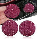 NBTEPEM 2pcs Bling Car Cup Holder Coaster, 2.75 inch Anti-Slip Shockproof by NBTEPEM