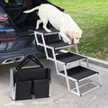Uross Dog Stairs for Car 4 Steps Suitable for Car Trunk Heights 23"-26"- by Uross