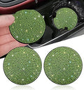 NBTEPEM 2pcs Bling Car Cup Holder Coaster, 2.75 inch Anti-Slip Shockproof by NBTEPEM