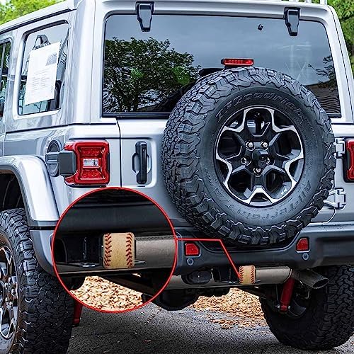 Tow Hitch Covers Baseball, Grunge Sport Leather Worn Baseball Auto 2 Inch - Image 7