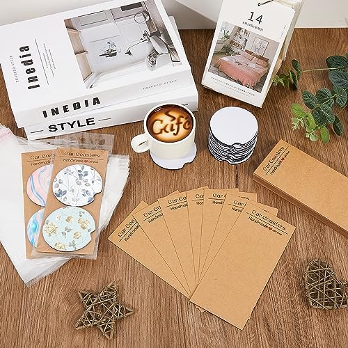 Tioncy 400 Pcs Sublimation Car Coaster Blank Set Packaging - Image 4