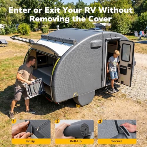 RV Cover for R Pod, Fonzier RV Cover for Teardrop Camper - Image 3