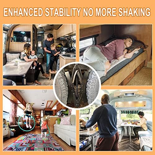 Wankic Camper Wheel Chock X Shaped RV Chocks Stabilizer - Image 2