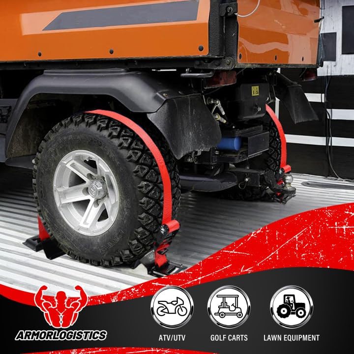 Wheel Chock Tie Down Kit, Heavy Duty Trailer Tire Straps Kit - Image 6
