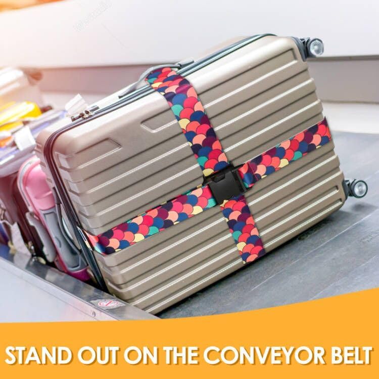4 Pack Luggage Straps for Suitcases Adjustable Luggage Belt Suitcase Strap - Image 5