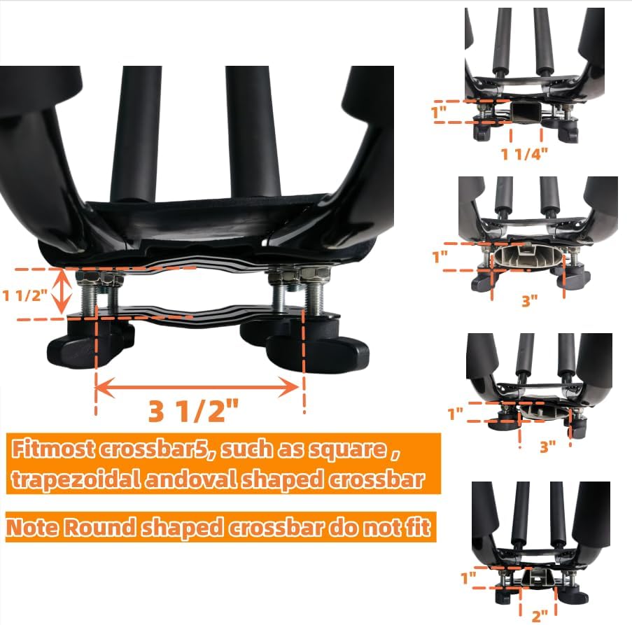2 Pairs Kayak Roof Rack for Car Top Roof Mount Carrier - Image 5
