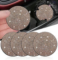NBTEPEM 4pcs Bling Car Cup Holder Coaster, 2.75 inch Anti-Slip Shockproof by NBTEPEM