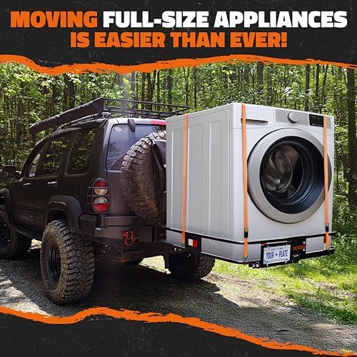 Mockins Square Trailer Hitch Cargo Carrier & 30 Cu Ft Waterproof Cargo Bag - Image 6