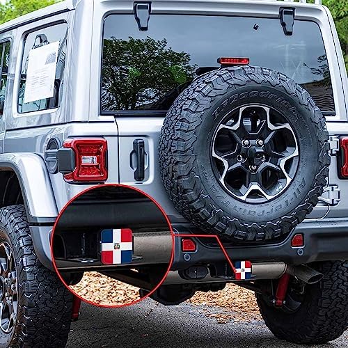 Trailer Hitch Cover 2 Inch Dominican Republic Flag, Dominican National Flag - Image 7