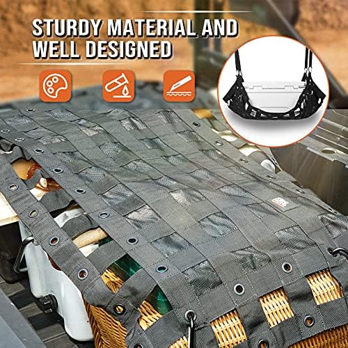 KEMIMOTO UTV Cargo Bed Net Compatible - Image 2