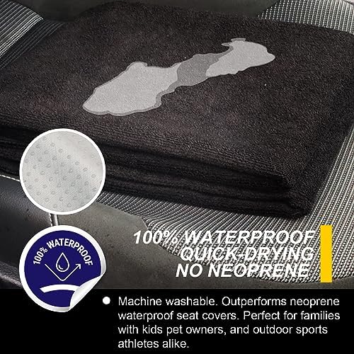 Back Seat Cover for Car Trucks Van SUV, Waterproof Rear Bench Towel Seat Covers - Image 3