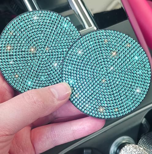 NBTEPEM 4pcs Bling Car Cup Holder Coaster, 2.75 inch Anti-Slip Shockproof - Image 4