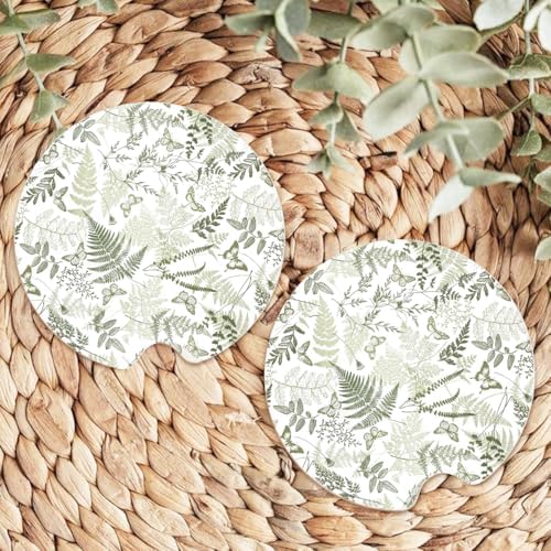 Ceramic Car Coasters – Absorbent Car Cup Holder Coaster Set - Image 5