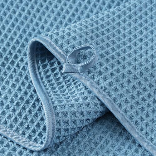 Microfiber Waffle Hand Towels, 2 Pieces, Fast Drying, Lint Free 430 GSM - Image 3