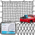 Cargo Net for Truck Pickup 4'x6' Stretches to 8'x12' Heavy Duty Truck Bed Cargo by Timilon