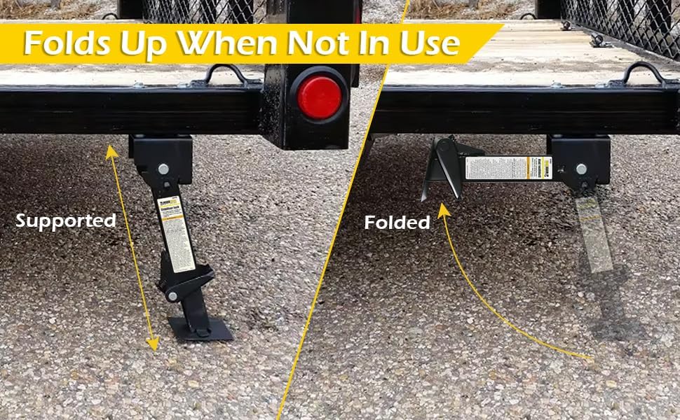 MaxxHaul 50970 Trailer Swing Down Stabilizer Jacks Telescoping RV Camper - Image 6